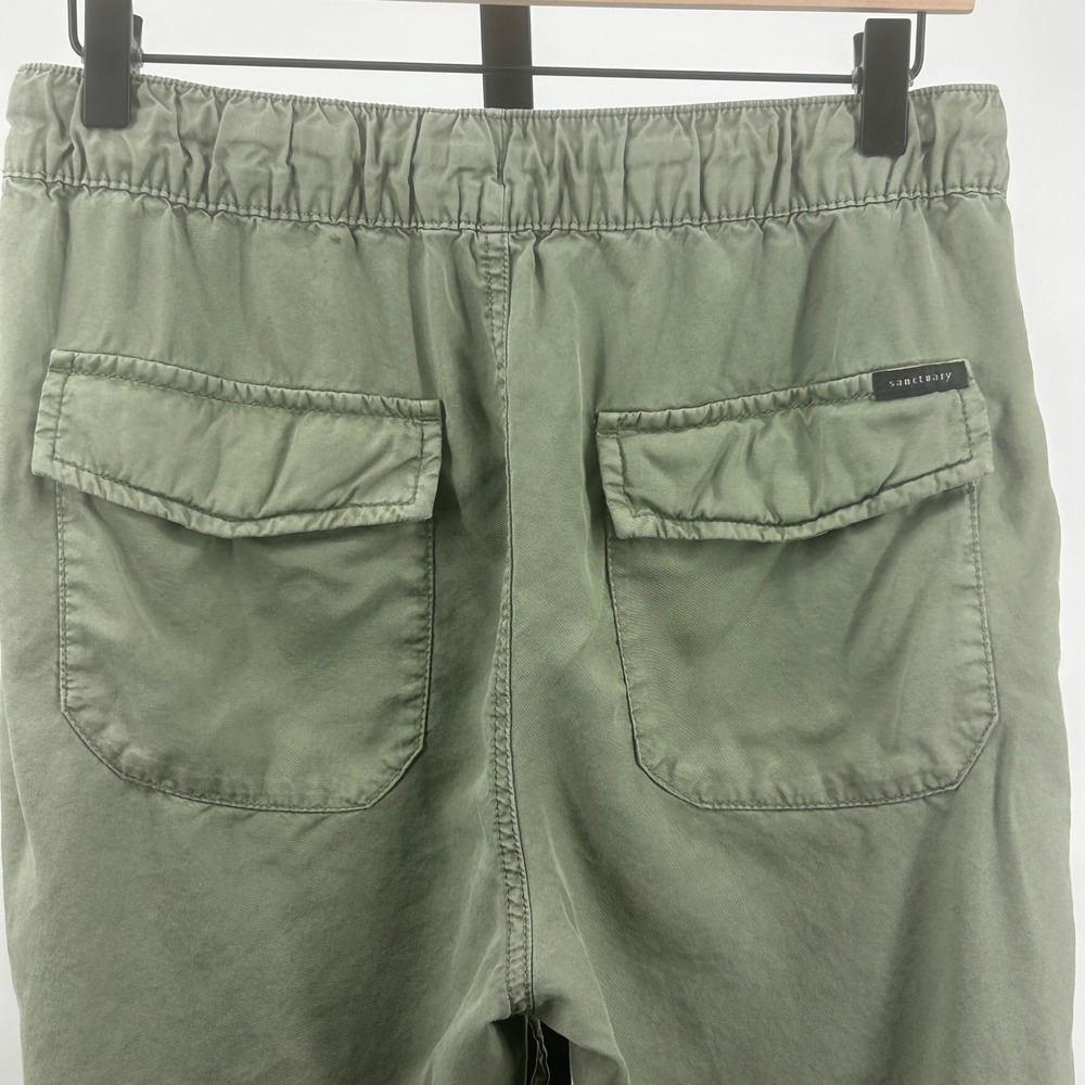 Sanctuary Lyocell Drawstring Utility Jogger Pants Olive Green Medium - Picture 4 of 9
